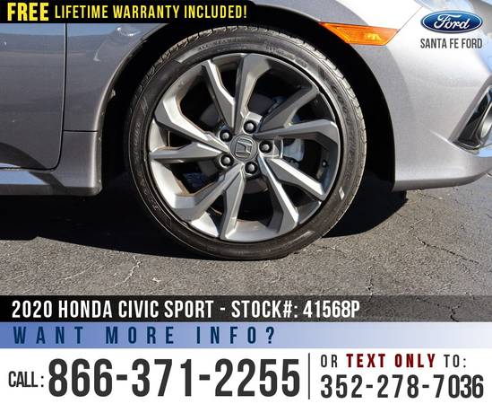 2020 Honda Civic Sedan Sport Remote Start - Touchscreen for sale in Alachua, FL – photo 8