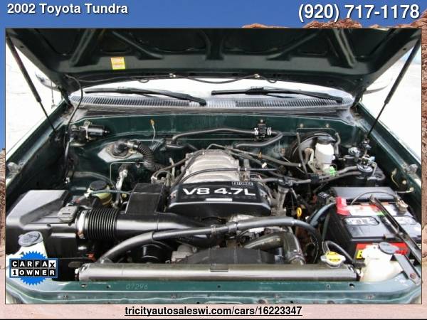 2002 TOYOTA TUNDRA SR5 V8 4DR ACCESS CAB 4WD SB Family owned since for sale in MENASHA, WI – photo 22