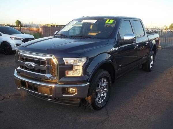 2015 Ford F-150 Lariat Crew Cab 4WD Blue Jeans for sale in Glendale, AZ – photo 8