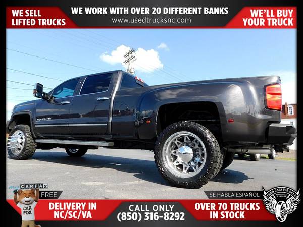 655/mo - 2015 GMC Sierra 3500HD Denali 4x4Crew Cab LB SRW FOR ONLY for sale in KERNERSVILLE, SC – photo 8