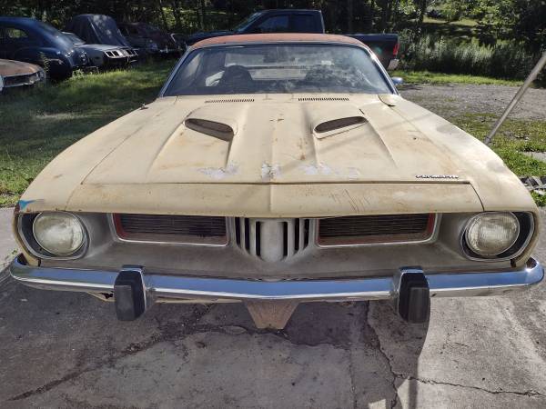 1973 Plymouth Cuda Project Car for sale in Newark Valley, NY