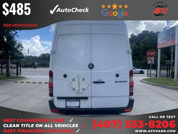 485/mo - 2012 Mercedes-Benz Sprinter 2500 Cargo Extended w170 w 170 for sale in Kissimmee, FL – photo 4