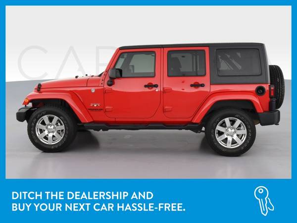 2016 Jeep Wrangler Unlimited Sahara Sport Utility 4D suv Red for sale in Westport, NY – photo 4