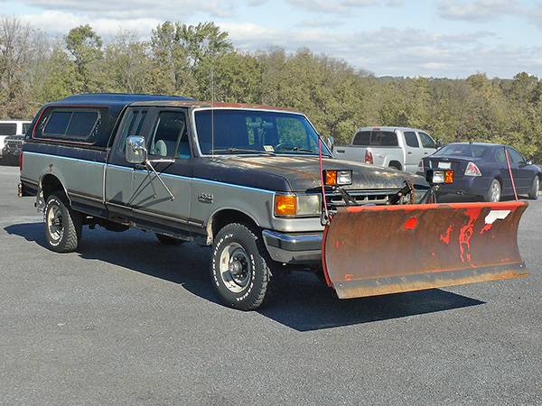 1989 Ford F250 4x4 Pickup with Plow - Runs Well for sale in Broadway, VA