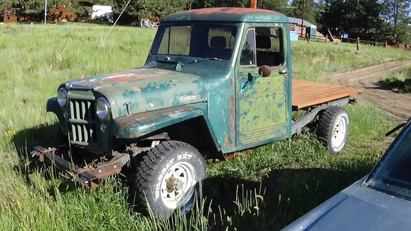1955 willys pick up 4x4 for sale in Guffey, CO
