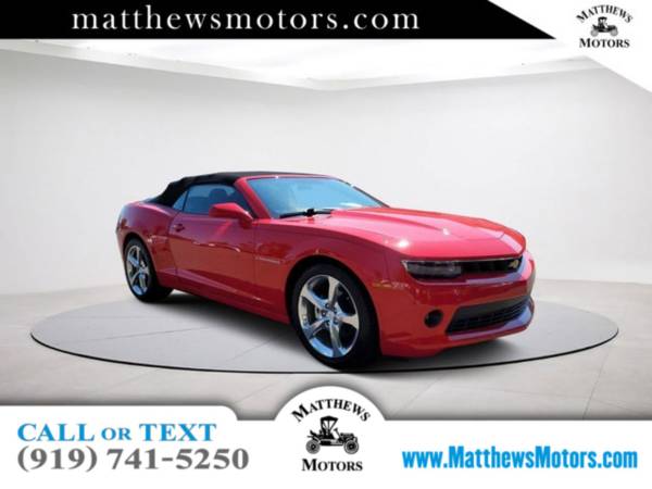2014 Chevrolet Camaro LT Convertible w/RS Pkg - - by for sale in Clayton, NC