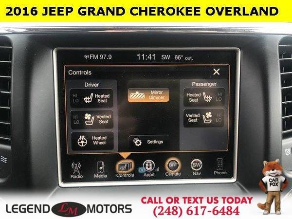2016 Jeep Grand Cherokee Overland for sale in Waterford, MI – photo 20