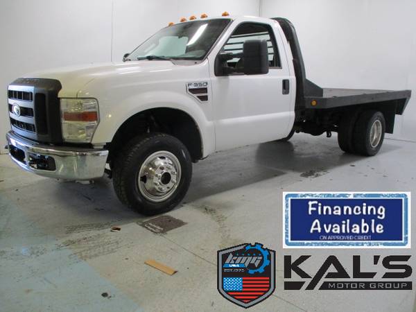2008 Ford F350 XL Flatbed 4x4 diesel truck for sale in Wadena, MN