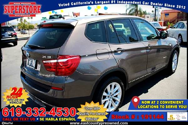 2014 BMW X3 XDRIVE28I SUV-EZ FINANCING-LOW DOWN! for sale in El Cajon, CA – photo 3