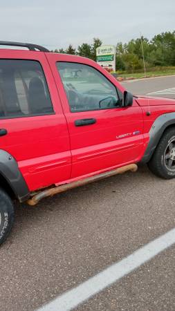 Red 2003 jeep liberty 3 7L 4x4 for sale in Merrill, WI – photo 6