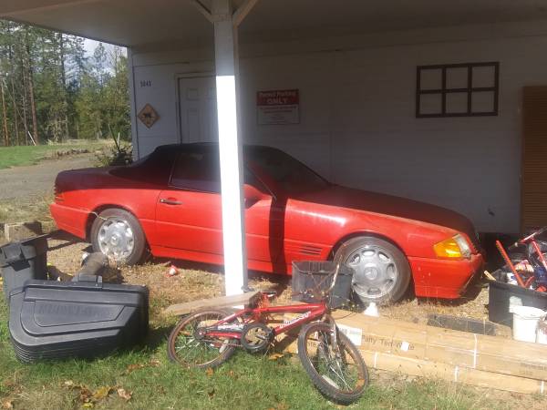 1990 Mercedes 300 SL convertible with removable hard top for sale in Roseburg, OR – photo 3