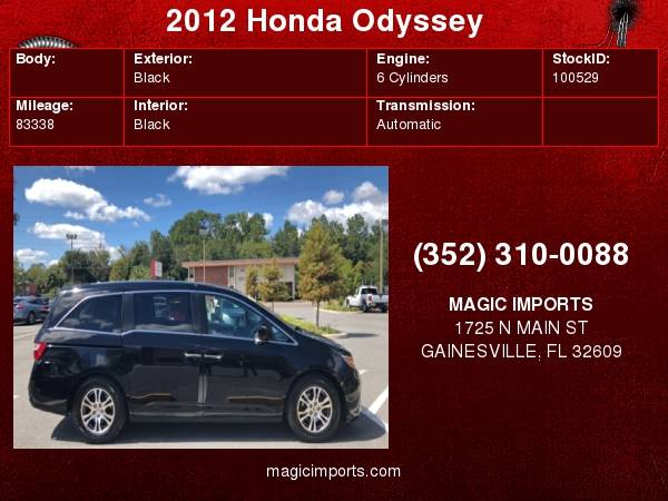 2012 Honda Odyssey 5dr EX-L for sale in Gainesville, FL