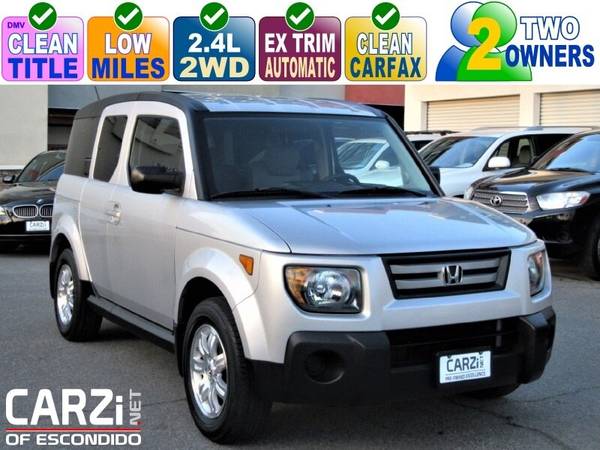 2008 Honda Element EX Clean Title 123k Miles Silver Clean CarFax for sale in Escondido, CA