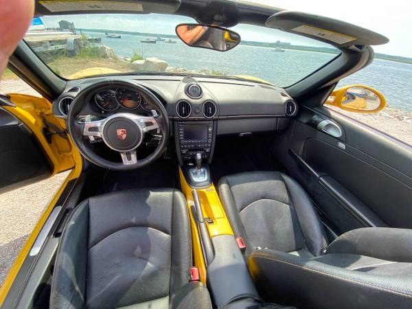 2011 Porsche Boxster Convertible Yellow/Black CLEAN TITLE IN HAND for sale in Salem, MA – photo 5