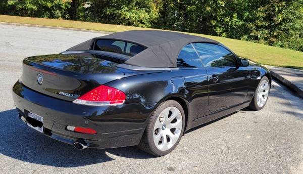 2006 BMW 650i Convertible - Immaculate Condition Black on Black for sale in Flowery Branch, GA – photo 4