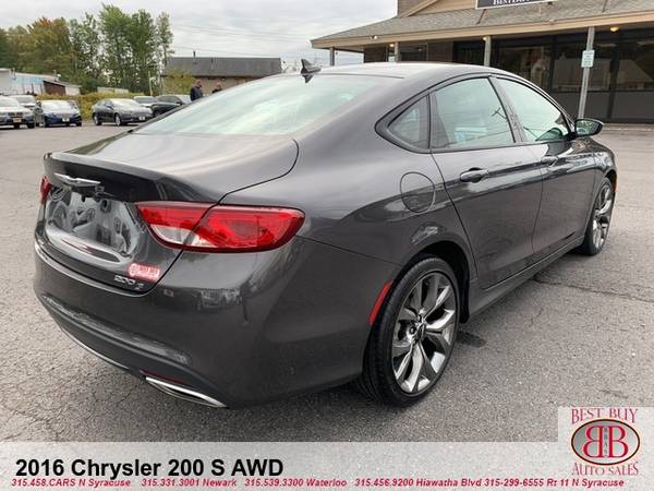 2016 CHRYSLER 200 S AWD! LOADED! HEATED LEATHER! REMOTE START! APPLY!! for sale in N SYRACUSE, NY – photo 3