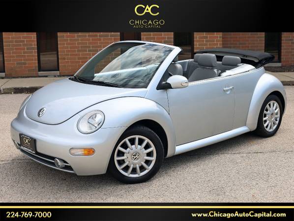 2004 VW NEW BEETLE CONVERTIBLE GLS 1-OWNER 91k-MILES MANUAL for sale in Elgin, IL