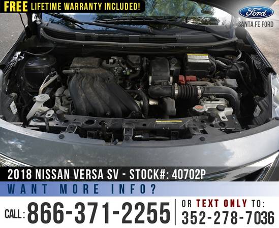 2018 Nissan Versa SV *** Cruise Control, Bluetooth, Keyless Entry... for sale in Alachua, FL – photo 18