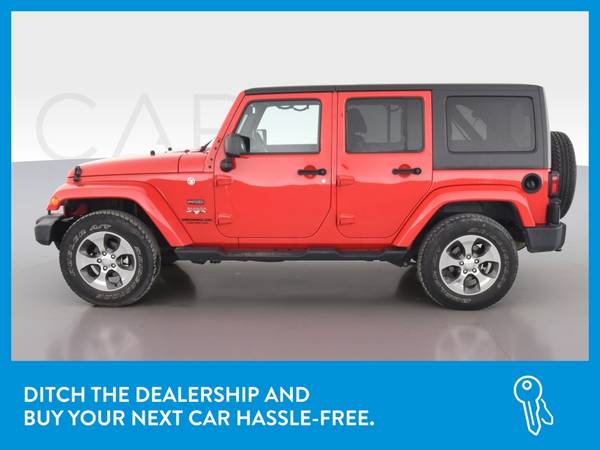 2016 Jeep Wrangler Unlimited Sahara Sport Utility 4D suv Red for sale in El Paso, TX – photo 4