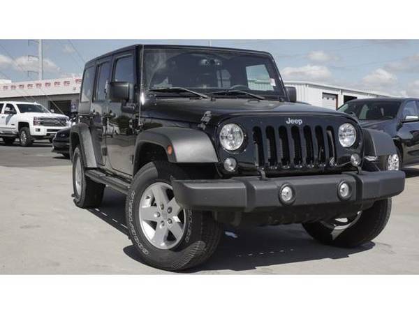 2018 Jeep WRANGLER JK UNLIMITED SUV SPORT S - Black Clearcoat for sale in Corsicana, TX – photo 3