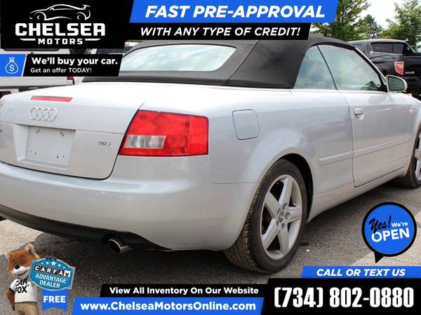 74/mo - 2003 Audi A4 A 4 A-4 3 0 Cabriolet FrontTrak - Easy for sale in Chelsea, OH – photo 6