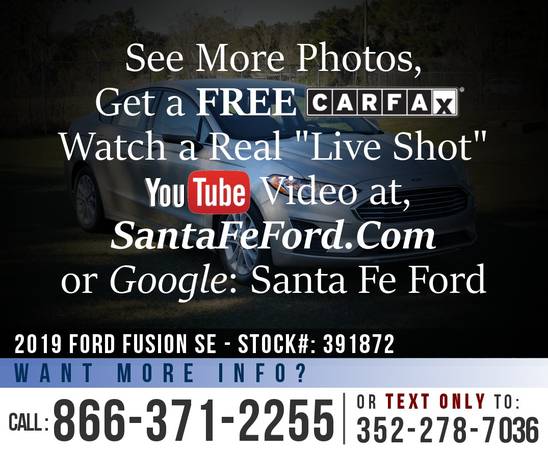 2019 Ford Fusion SE Sedan *** Sync, EcoBoost, Backup Camera *** for sale in Alachua, AL – photo 24