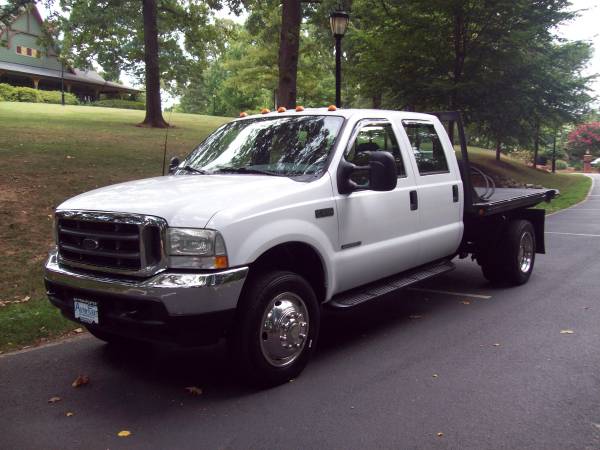 2002 Ford F-550SD XLT Crew Cab Flatbed Diesel - - by for sale in Spartanburg, SC