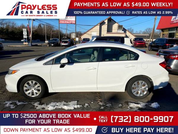 2012 Honda Civic Sdn LX FOR ONLY 222/mo! - - by for sale in south amboy, NJ – photo 5