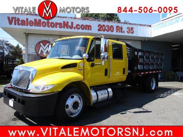 2011 International 4300 CREW CAB, 11 7 STAKE, FLAT BED TRUCK ** CAN... for sale in south amboy, MA
