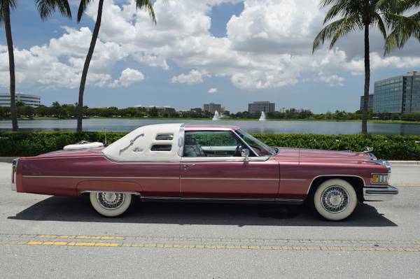1975 Cadillac Deville EL Deora Edition SUPER FLY Low Miles SHOW CAR for sale in Miami, CA – photo 6