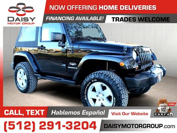 2010 Jeep Wrangler 2dr 2 dr 2-dr Sahara for only 429/mo! - cars & for sale in Round Rock, TX – photo 4