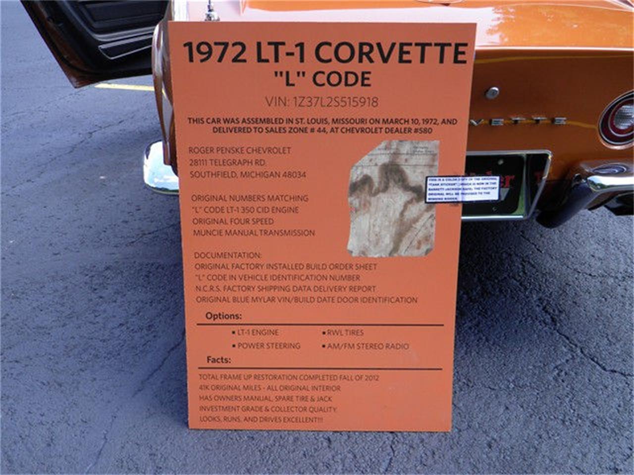 1972 Chevrolet Corvette for sale in Milford, OH – photo 41