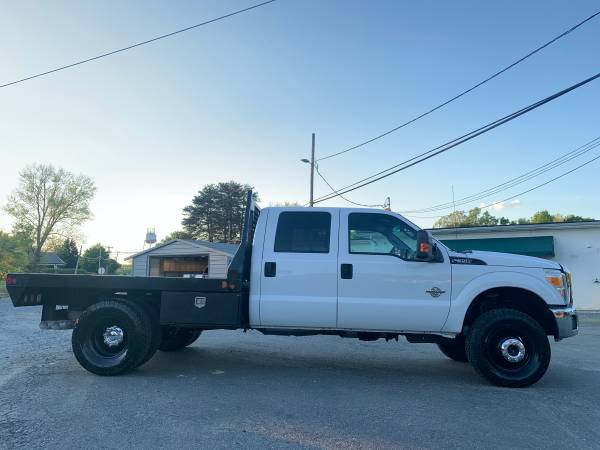 2015 Ford F-350 Crew Cab DRW Flatbed 4x4 - 6 7L Diesel - One Owner for sale in Stokesdale, SC – photo 3