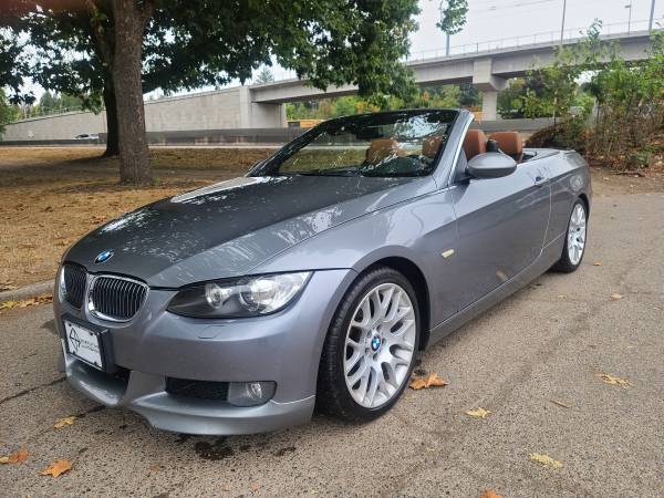 2009 BMW 328i Grey/Brown Hard Top Convertible Rare 6 Speed Manual for sale in Portland, OR