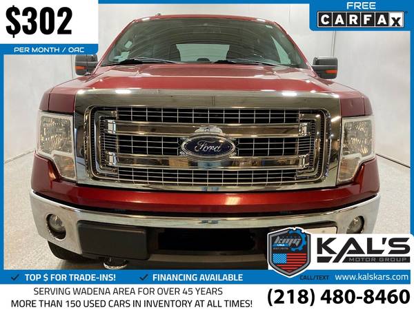 302/mo - 2013 Ford F150 F 150 F-150 XLT 4x4SuperCrew Styleside 65 for sale in Wadena, MN – photo 4