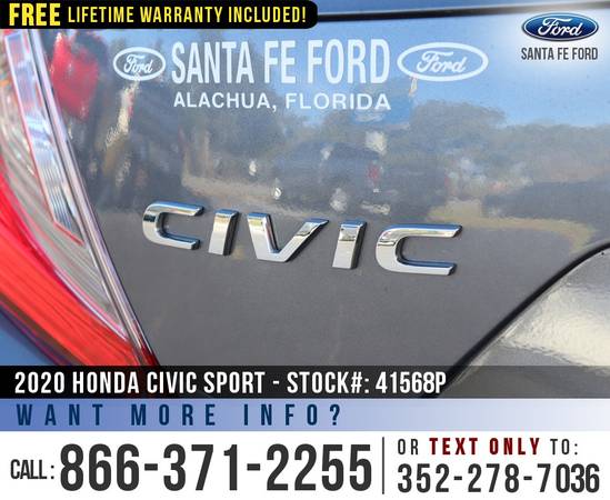 2020 Honda Civic Sedan Sport Remote Engine Start, Touchscreen for sale in Alachua, AL – photo 9