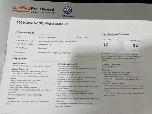 2019 Volkswagen Atlas 3.6L SEL for sale in Lawrence, KS – photo 40