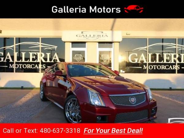 2011 Caddy Cadillac CTSV Coupe 6-Speed Manual coupe Crystal Red for sale in Scottsdale, AZ