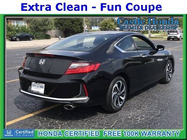 2017 Honda Accord Coupe coupe Crystal Black Pearl for sale in Morton Grove, IL – photo 3