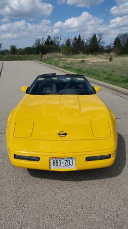 1996 Chevrolet Corvette Convertible Yellow LT1 - - by for sale in Kenosha, WI – photo 3