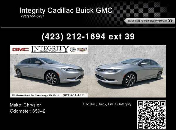 2015 Chrysler 200 C - - by dealer - vehicle automotive for sale in Chattanooga, TN