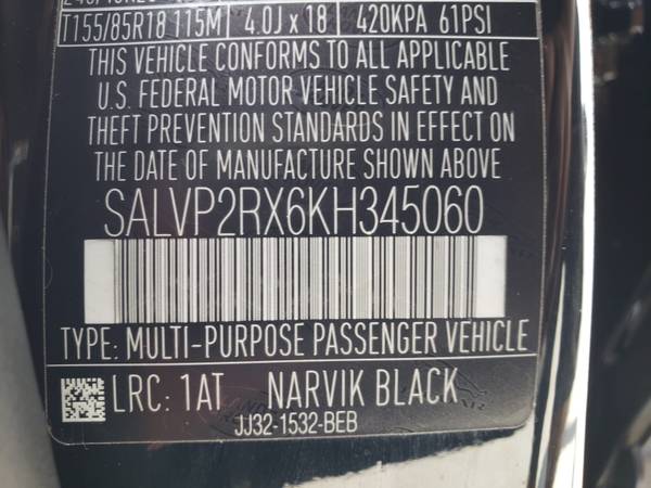 2019 Land Rover Range Rover Evoque SE suv Black for sale in Jonesboro, AR – photo 21