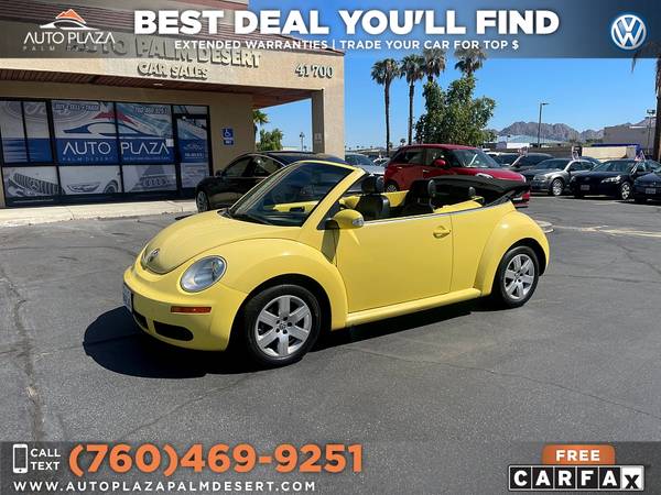 2007 Volkswagen New Beetle Convertible 192/mo Low Miles with for sale in Palm Desert , CA – photo 3