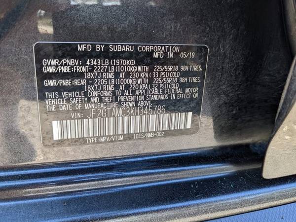 2019 Subaru Crosstrek Limited AWD All Wheel Drive SKU: KH345786 for sale in Centennial, CO – photo 24