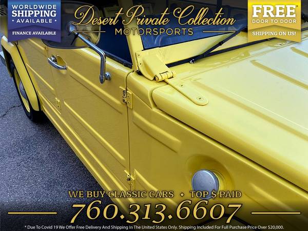1973 Volkswagen Thing Type 181 Convertible, removable roll bar Wagon for sale in Palm Desert , CA – photo 10