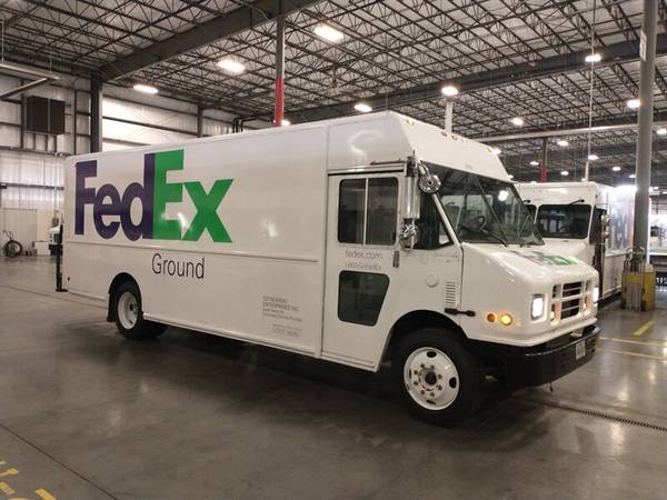 2005 Freightliner MT55 P1200 Fedex Delivery truck built by Utilimast for sale in Mishawaka, IN