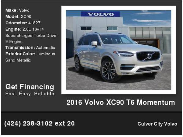 2016 Volvo XC90 T6 Momentum for sale in Culver City, CA