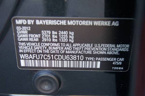 2012 BMW 5 Series 535i xDrive AWD 4dr Sedan WARRANTY BAD CREDIT... for sale in Carmichael, CA – photo 21