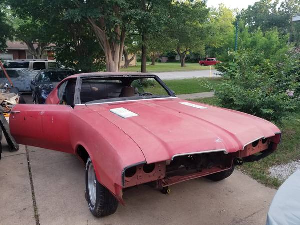 Olds/Cutlass 442 project roller for sale in Garland, TX
