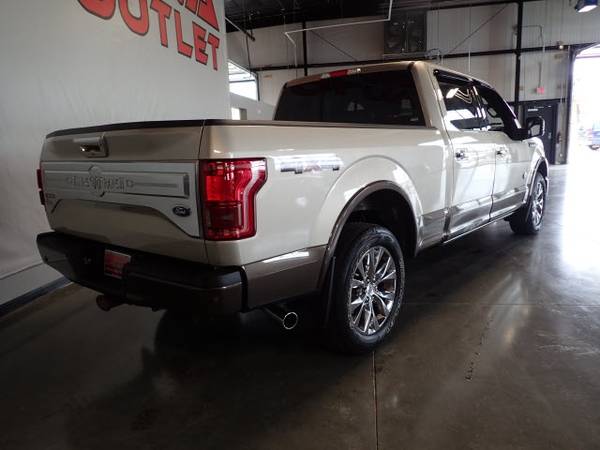 2017 Ford F-150 AUTO KING RANCH SUPERCREW 4X4 5.0L V8 ONLY 57K!, Gold for sale in Gretna, NE – photo 9
